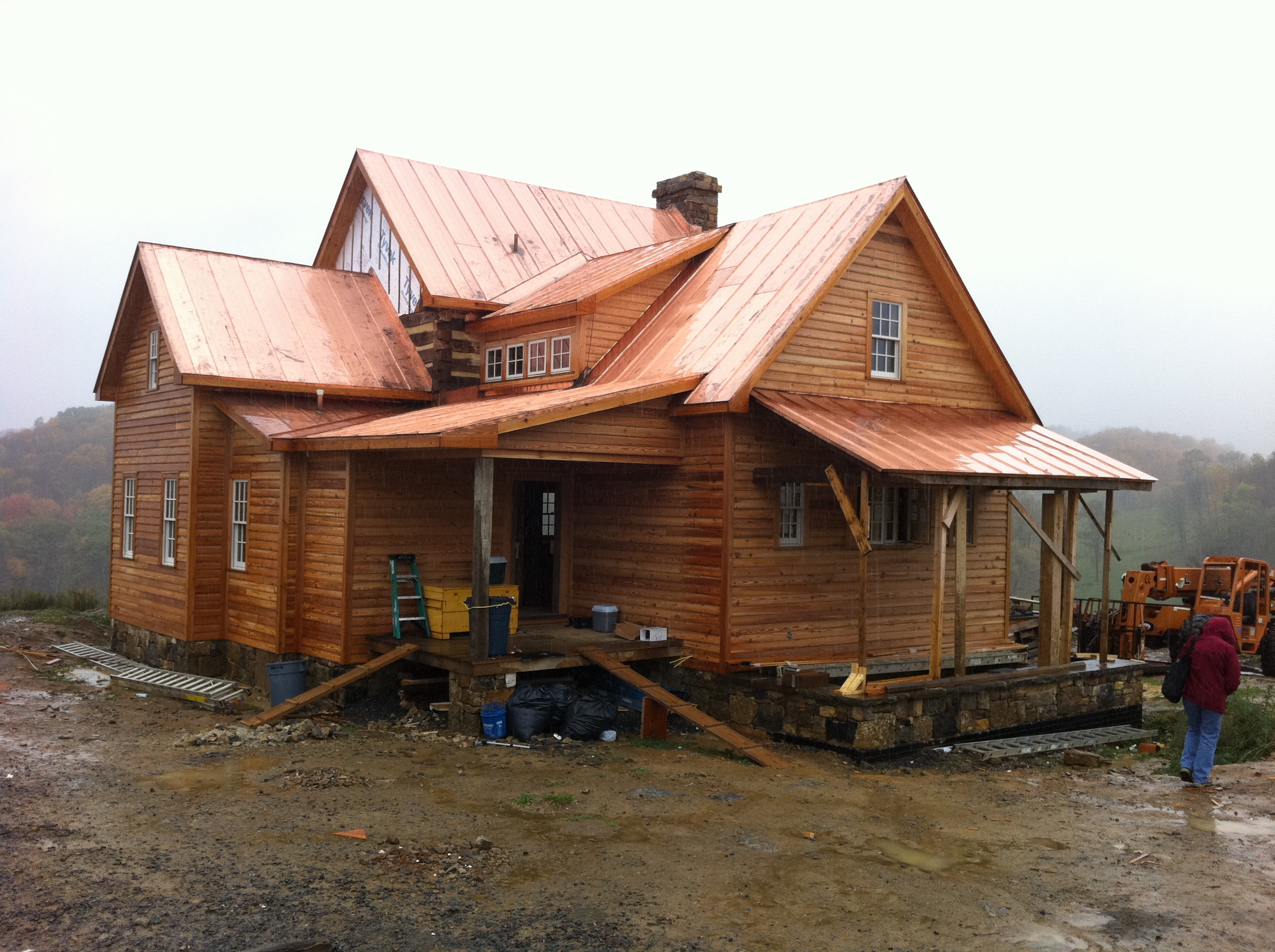 A copper roof... from shiny to green Handmade Houses... with Noah Bradley