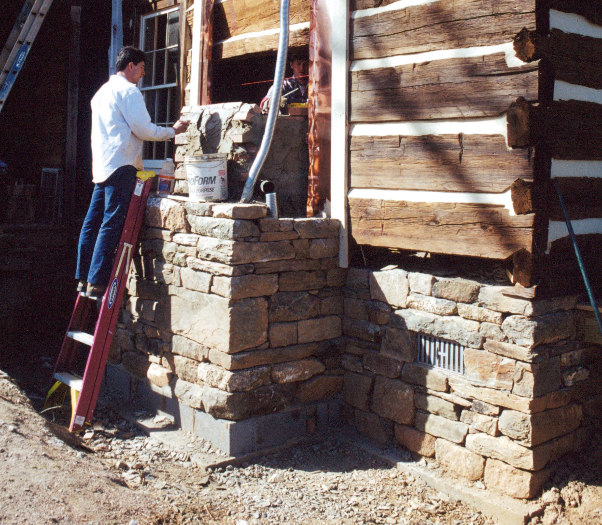 How to build a stone fireplace and chimney